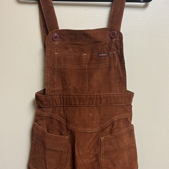 Landlubber Vintage Corduroy 70s Dress/ overall bibs - Picture 5 of 5